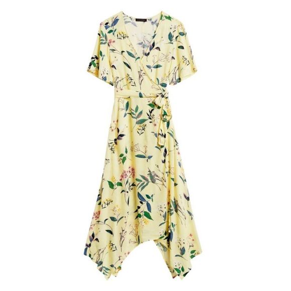 Banana Republic Handkerchief-Hem Wrap Dress - Picture 2 of 4